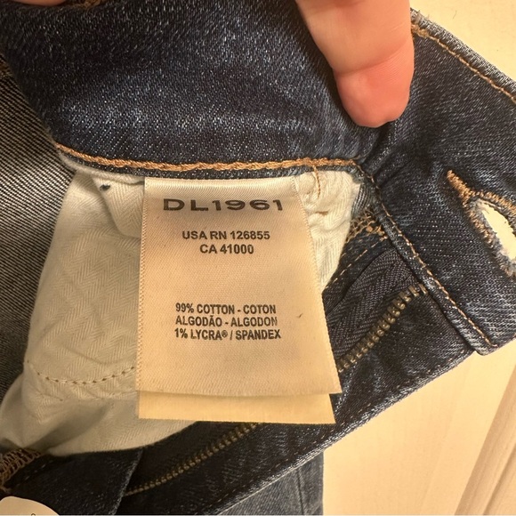 DL1961 Patti Straight High Rise Vintage Ankle Denim Jeans twilight hour Size 27 - Picture 9 of 10
